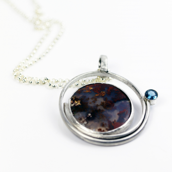 PLUME AGATE PENDANT
