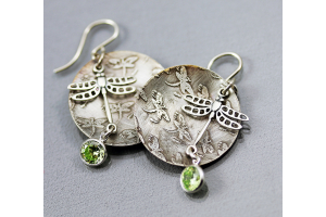 Dragonfly Etch Earrings