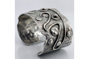 Reticulated Sterling Silver Bracelet