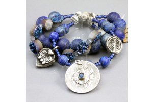 Multi strand Lapis Bracelet