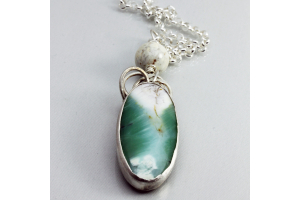 Petrified Wood Opal Necklace
