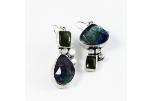 Bicolor Tanzanite Earrings