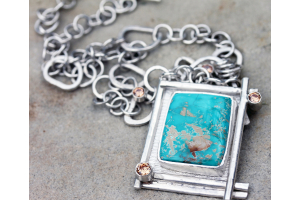 Kingman  Turquoise Pendant
